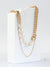 Double Layered Pearl & Chain Necklace