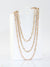 Triple Layered Gold Chain Necklace