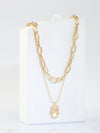 2 Pc Gold Chain Necklace