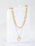 2 Pc Gold Chain Necklace