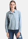 Boxy Shirt With Embellishment