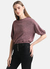 Knitted Blouson Top