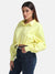 Cropped Shirt With Draw String Detail At Waist