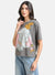 Dumbo Disney Printed Grey T-Shirt With Sequin Work