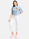 Dumbo Disney Boxy Crop T-Shirt With Sequin Work