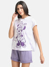Minnie Mouse Disney Tie Dye Printed Hood T-Shirt