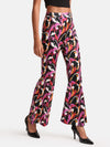 Abstract Printed Bell Bottom Pants