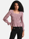 Textured Pleated Top