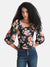Stretchable Printed Top With Sweetheart Neckline