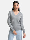 V Neck Embellished Pullover