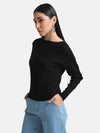 Batwing Pullover With Buttons