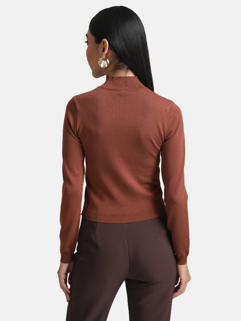 Neck Cut-Out Pullover