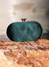 Party Clutch With Studded Metal Frame