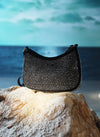 Crossbody Bag With Sparkle Of Metal Beads Exterior