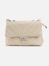 Shoulder Bag With Unique Quilted Exterior