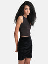 Lurex Halter Neck Crop Top