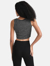 Lurex Stripe Crop Top