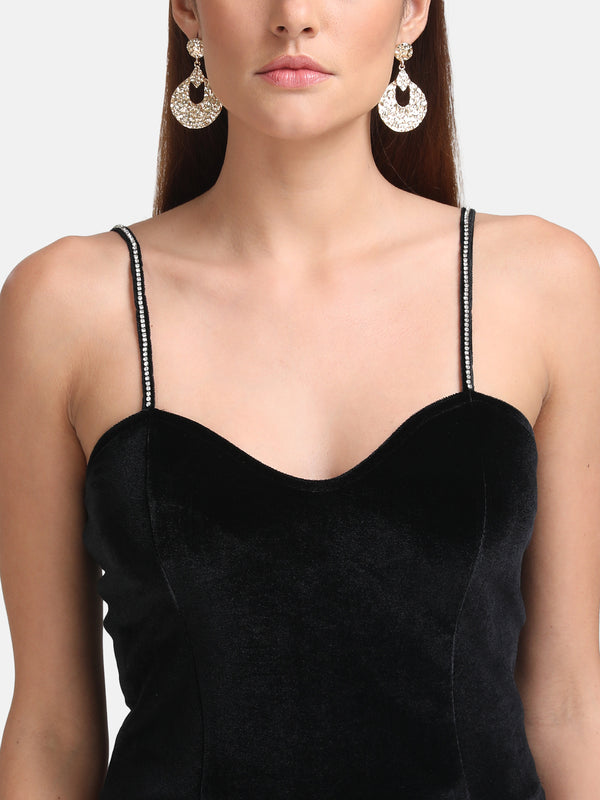 Crop Top With Studded Straps