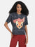 Bambi Disney Face Printed T-Shirt With Sequin Work