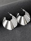 Textured Waves Hoops