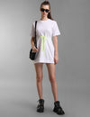 Sweatshirt Dress With Neon Trims