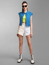 Twill Colour Blocked Shorts