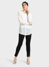 Semi Sheer Full Sleeves Shirt