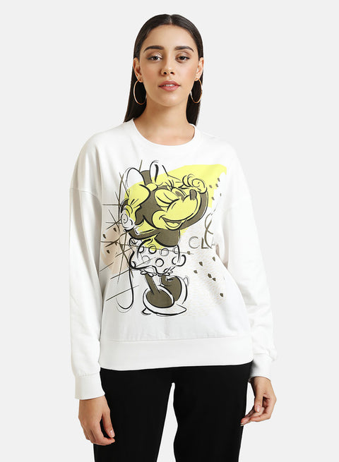 Minnie Mouse Disney Printed Oversized Sweatshirt