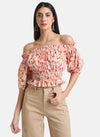 Floral Printed Off-Shoulder Top