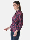 Printed Ruched Shirt