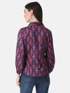 Printed Ruched Shirt