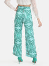 Flared Printed Pants