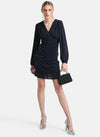 Ruched Full Sleeve Mini Dress