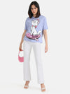 AristocratsDisney Printed T-Shirt With Sequin Work