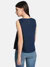 Box Pleat Detail Top With Embellishment