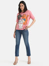 AristocatsDisney Printed T-Shirt With Sequin Work