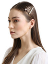 Gold Plated Set Of 3 Hair Clips