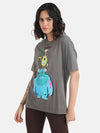 Monsters IncDisneyPrinted Long T-Shirt With Sequin Work