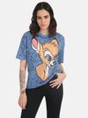 BambiDisney Printed T-Shirt With Spray Paint Effect