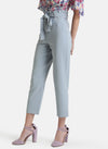 Paperbag Trouser With Belt And Elasticated Waist