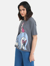 Piglet And EeyoreDisney Printed T-Shirt With Sequin Work