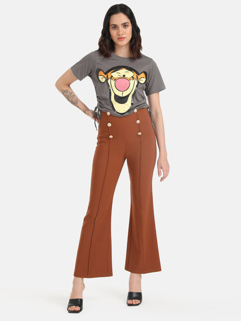 Tigger  Disney Printed Crop T-Shirt With Sequin Work