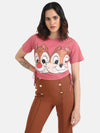 Chip And DaleDisney Printed Crop T-Shirt