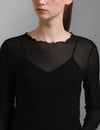 Basic Full Sleeves Mesh Top