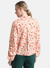 Floral Printed Shirt With Volume Sleeves