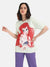 The Little Mermaid  Disney Printed Long T-Shirt With Sequin Work
