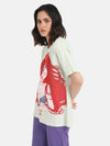 The Little MermaidDisney Printed Long T-Shirt With Sequin Work