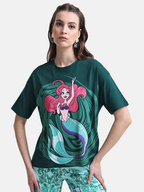 Little Mermaid Graphic Print T-Shirt