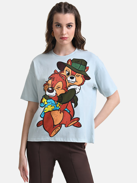 Chip And Dale Printed Graphic T-Shirt