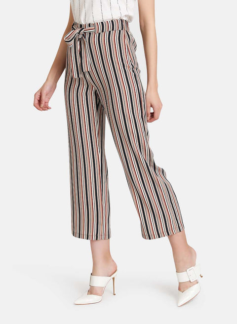 Belted Striped Trouser